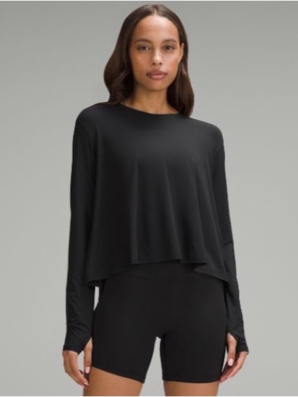 lululemon athletica Black Long-Sleeve Women's Top